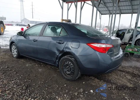 2016 Toyota Corolla Le из США, поврежденный, VIN 2T1BURHE9GC536530